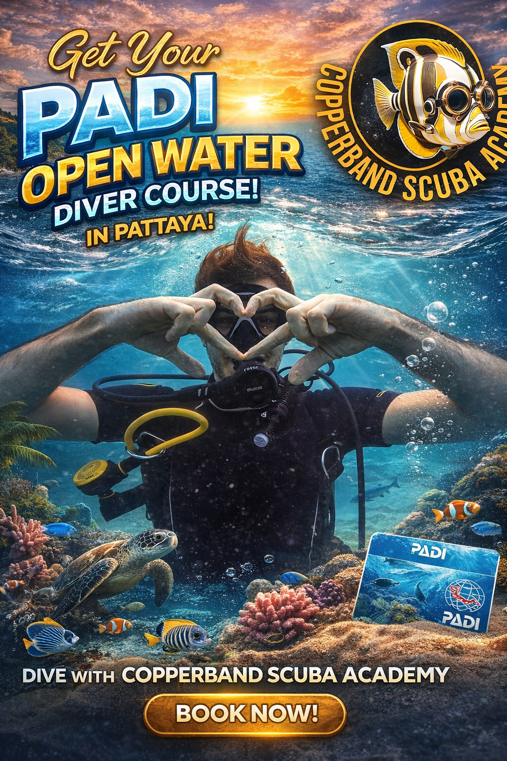 PADI Open Water Scuba Diving Course Pattaya