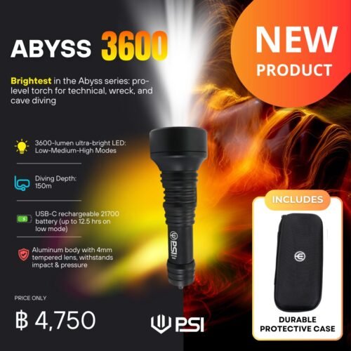 PSI Abyss 3600 Dive Light
