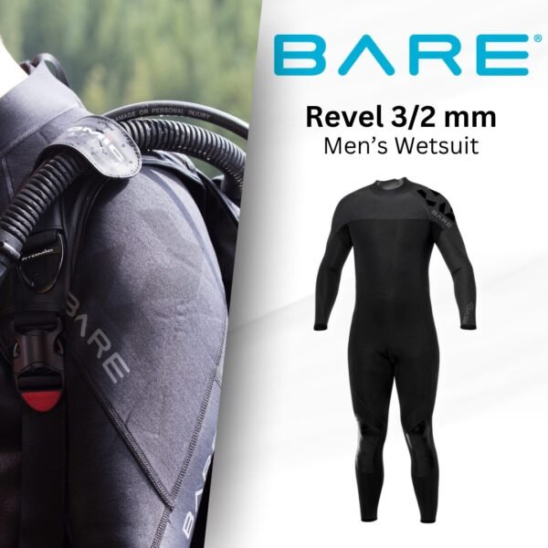 BARE Revel Men’s 3/2mm Full Wetsuit BARE Revel Men’s 3/2mm Full Wetsuit