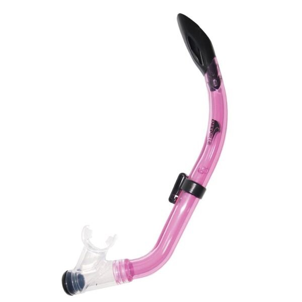 Deep-Blue-Damsel-Junior-Snorkel-Pink-Transparent.jpg Deep Blue Damsel Junior Snorkel – product view 3