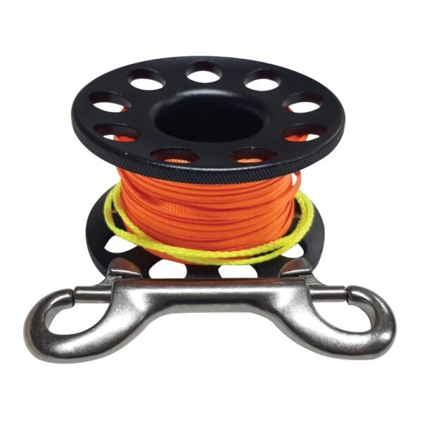 Deep-Blue-Finger-Reel-Aluminium-30m-Black-DBYAR02-K.jpg Deep Blue Finger Reel Aluminium 30m – product view 4