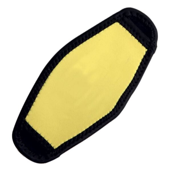 Deep-Blue-Neoprene-Strap-Yellow.jpg Deep Blue Mask Strap Cover – product view 2