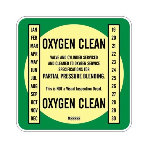 Deep Blue Oxygen Clean Sticker