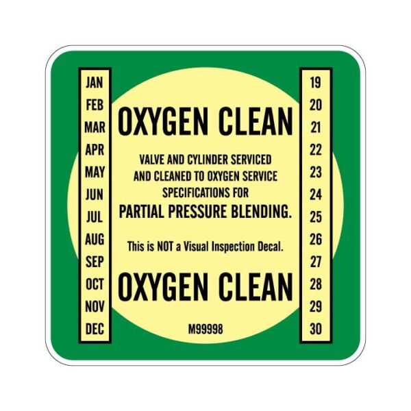 Deep Blue Oxygen Clean Sticker