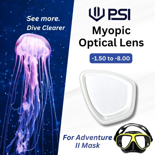 PSI Myopic Optical Lens for Adventure II Mask PSI Myopic Optical Lens for Adventure II Mask