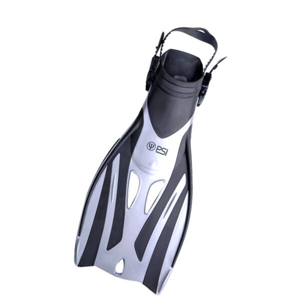 PSI Blast Junior Snorkeling Fins - Silver S/M