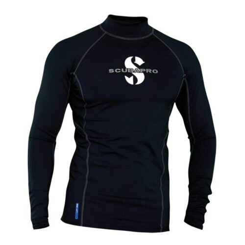 Scubapro Black T-Flex Rash Guard UPF 80 – Men