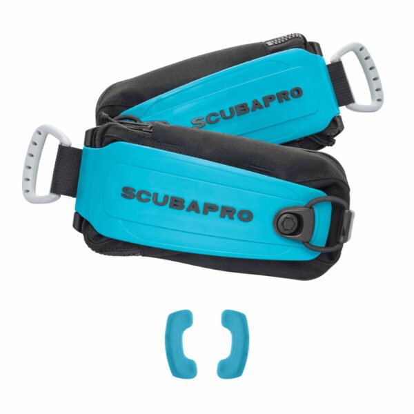 Scubapro-Monorail-Weight-Pocket-Set-for-Hydros-Pro-2-Standard-Turq.jpg Scubapro Monorail Weight Pocket Set for Hydros Pro 2 – product view 4
