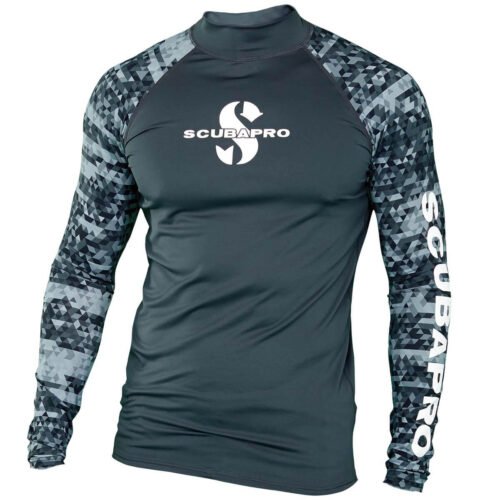 Scubapro-Rash-Guard-LS-Men-Graphite.jpg Scubapro Graphite Rash Guard UPF 50 – Men