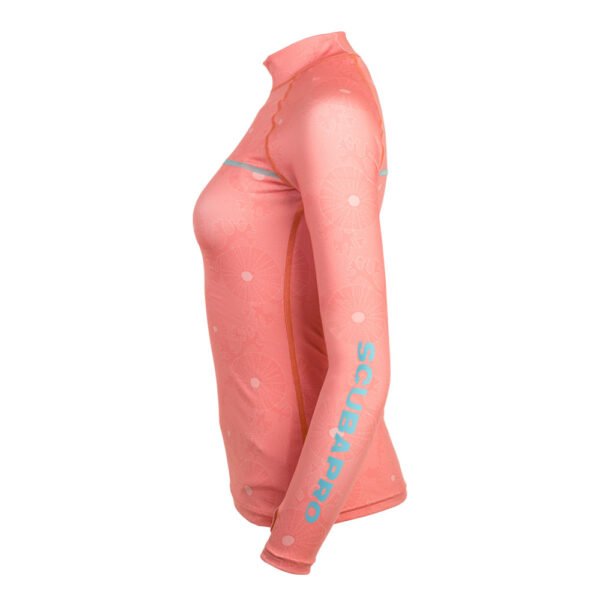 Scubapro-T-Flex-Long-Sleeve-Women-Coral-02.jpg Scubapro Coral T-Flex Long Sleeve Rash Guard UPF 50 – Lady – product view 3