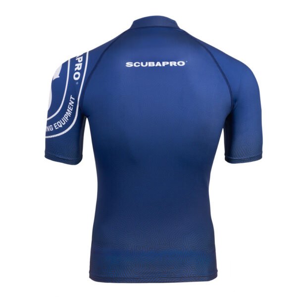 Scubapro Navy Blue T-Flex Short Sleeve Rash Guard UPF 50 – Men – product view 2