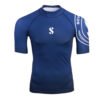Scubapro Navy Blue T-Flex Short Sleeve Rash Guard UPF 50 – Men